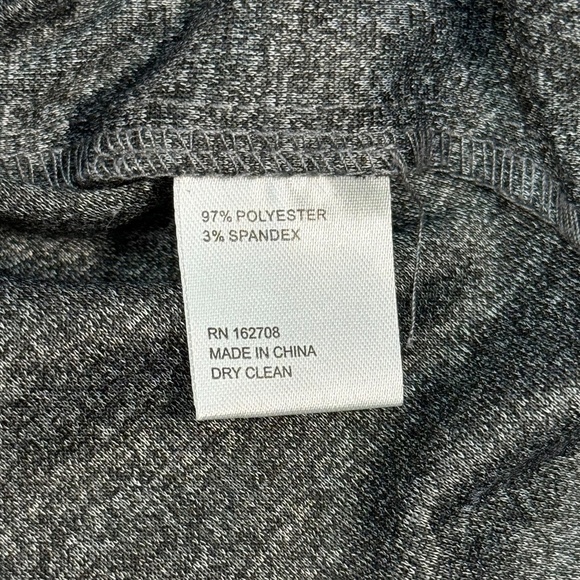 Revolve LDT Balloon Sleeve Mini Dress Womens Plus Sz 14 Dark Grey Pockets Zipper - Picture 4 of 8